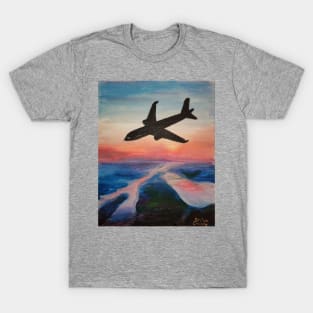 A flight above Elbe T-Shirt
